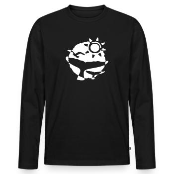 Island Wal Motiv Walbeobachtung Whale Watching - Männer Premium Bio Langarmshirt - Schwarz - Vorne - Nico (187cm)