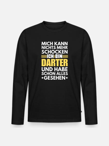 Non-shockable darter - Men's Premium Organic Long Sleeve Shirt - black