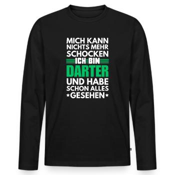 Non-shockable darter - Men's Premium Organic Long Sleeve Shirt - black - Front - Nico (187cm)