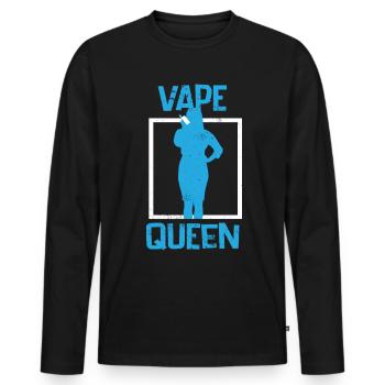E-Zigarette E-Shisha Dampf Liquid - Männer Premium Bio Langarmshirt - Schwarz - Vorne - Nico (187cm)
