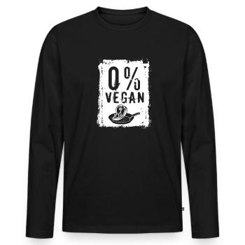 Best Daddy Cricket Meat Gift Funny BBQ - Men's Premium Organic Long Sleeve Shirt - black - Front - Nico (187cm)