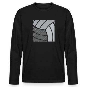 Volleyball - Men's Premium Organic Long Sleeve Shirt - black - Front - Nico (187cm)