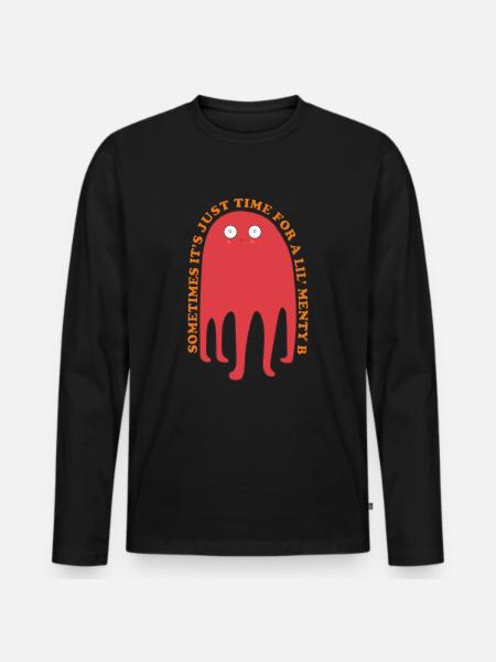 Doodles Funny Graphic - Men's Premium Organic Long Sleeve Shirt - black
