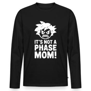 It's not a phase mom! Emo Goth Alternative - Men's Premium Organic Long Sleeve Shirt - black - Front - Nico (187cm)