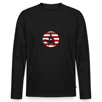 Bremer Stadtmusikanten - Männer Premium Bio Langarmshirt - Schwarz - Vorne - Nico (187cm)