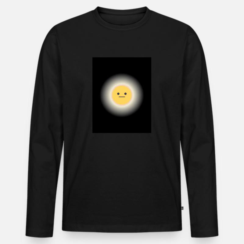 Design ohne Titel 10 - Männer Premium Bio Langarmshirt - Schwarz