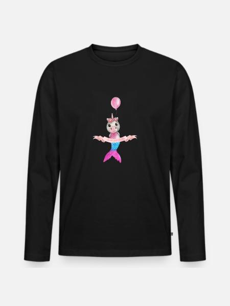 Fly with your dreams - Men's Premium Organic Long Sleeve Shirt - black