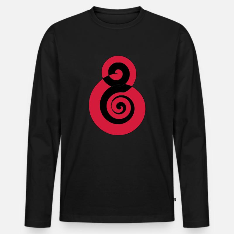 Spiral Black Soulfly - Männer Premium Bio Langarmshirt - Schwarz