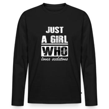 Dancing Dance Music - Men's Premium Organic Long Sleeve Shirt - black - Front - Nico (187cm)