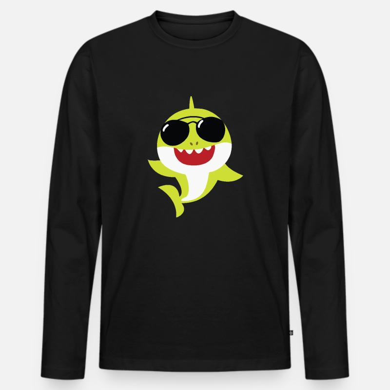Design ohne Titel 4 - Männer Premium Bio Langarmshirt - Schwarz