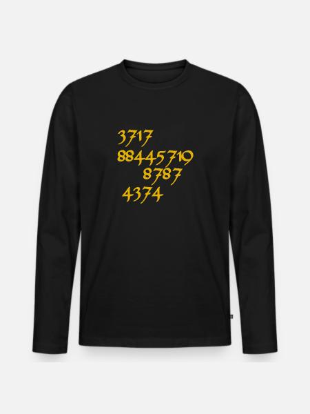 Gruß von den Plejaden - get them all - 2.0 - Männer Premium Bio Langarmshirt - Schwarz