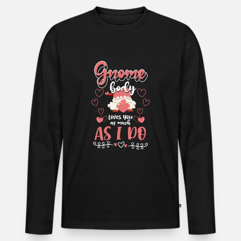 Zwerge Wichtel Tonwichtel - Männer Premium Bio Langarmshirt - Schwarz