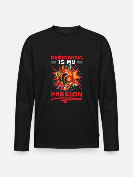 Retro Art Comic Strips Boom - Men's Premium Organic Long Sleeve Shirt - black