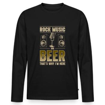 Music Band Musicians Music genre - Men's Premium Organic Long Sleeve Shirt - black - Front - Nico (187cm)