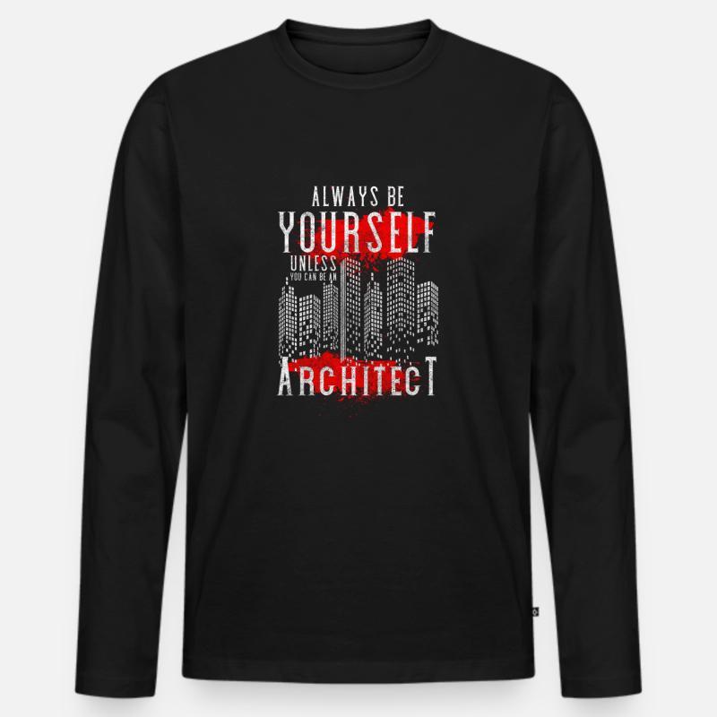 Engineering Studies Houses Architecture - Men's Premium Organic Long Sleeve Shirt - black