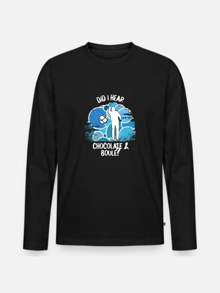 Boule Petanque Boccia Boules Chocolate - Men's Premium Organic Long Sleeve Shirt - black