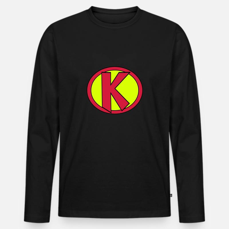 Super, Superheld, Superheldin, Hero, K - Männer Premium Bio Langarmshirt - Schwarz