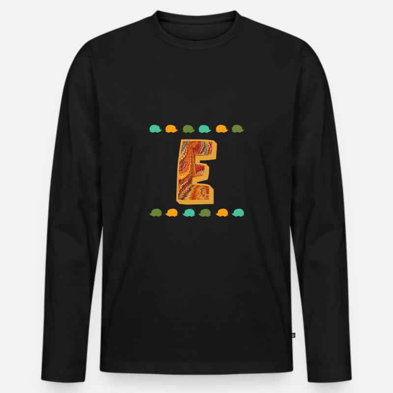 igel e 22 e - Männer Premium Bio Langarmshirt - Schwarz