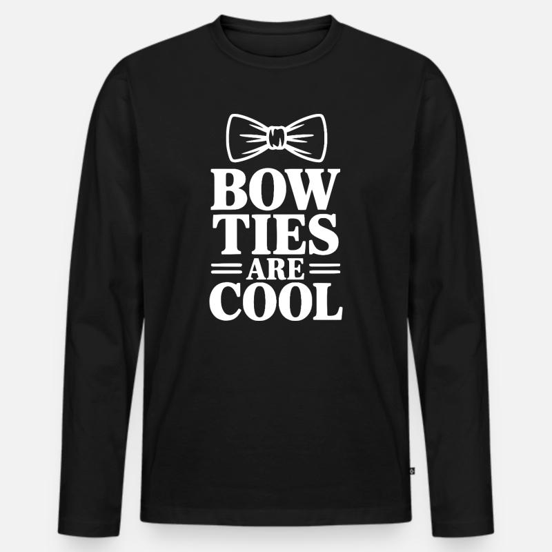 Fliegen sind cool - Männer Premium Bio Langarmshirt - Schwarz