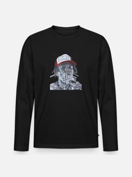 Zillakami - Men's Premium Organic Long Sleeve Shirt - black
