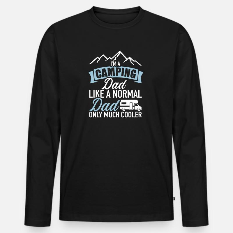 Wohnmobil - Männer Premium Bio Langarmshirt - Schwarz