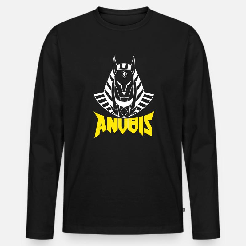 Ägypten - Männer Premium Bio Langarmshirt - Schwarz