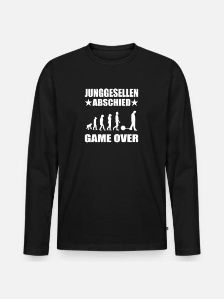 Junggesellenabschied - Männer Premium Bio Langarmshirt - Schwarz