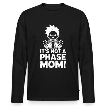 It's not a phase mom! Emo Goth Alternative - Men's Premium Organic Long Sleeve Shirt - black - Front - Nico (187cm)