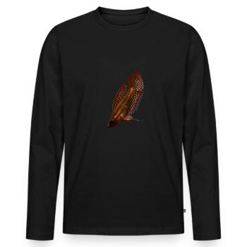 Parosphromenus linkei - Männer Premium Bio Langarmshirt - Schwarz - Vorne - Nico (187cm)
