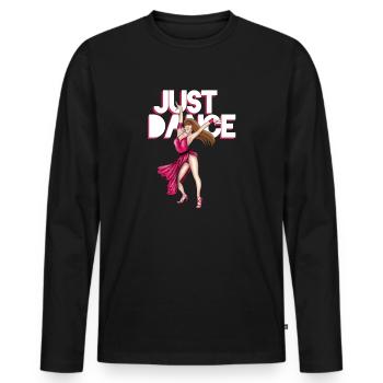 Danse sportive de salon Latin Sexy Dancer - T-shirt manches longues Premium bio Homme - noir - Devant - Nico (187cm)