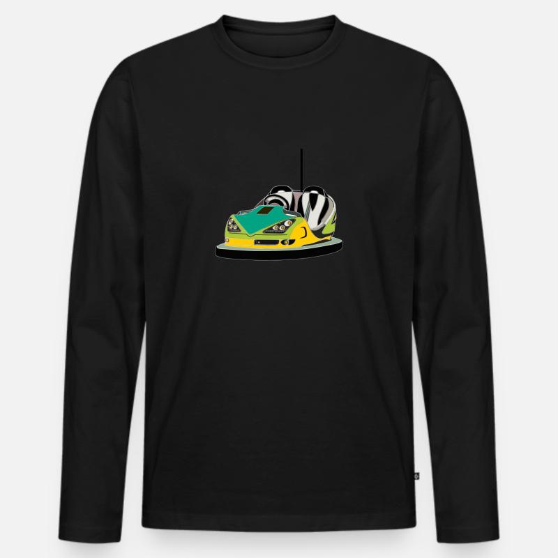 kirmes boxauto fahrgeschäft - Männer Premium Bio Langarmshirt - Schwarz