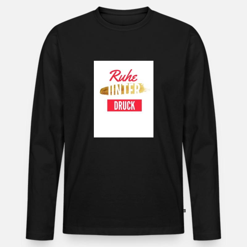 Chile - Männer Premium Bio Langarmshirt - Schwarz