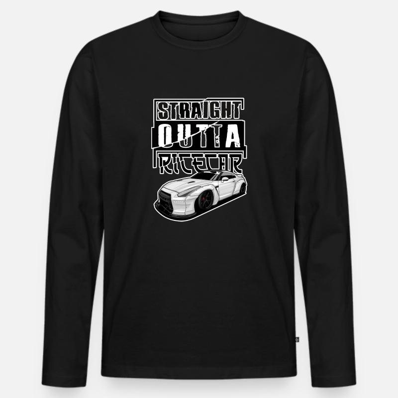 GTR Tuning Illustration - Männer Premium Bio Langarmshirt - Schwarz