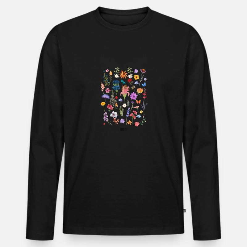 Heyday! - Männer Premium Bio Langarmshirt - Schwarz