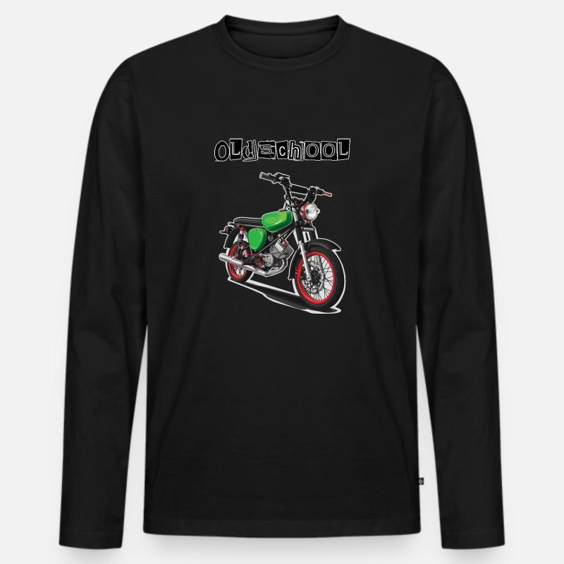 S51 (grün) // Illustration - Männer Premium Bio Langarmshirt - Schwarz