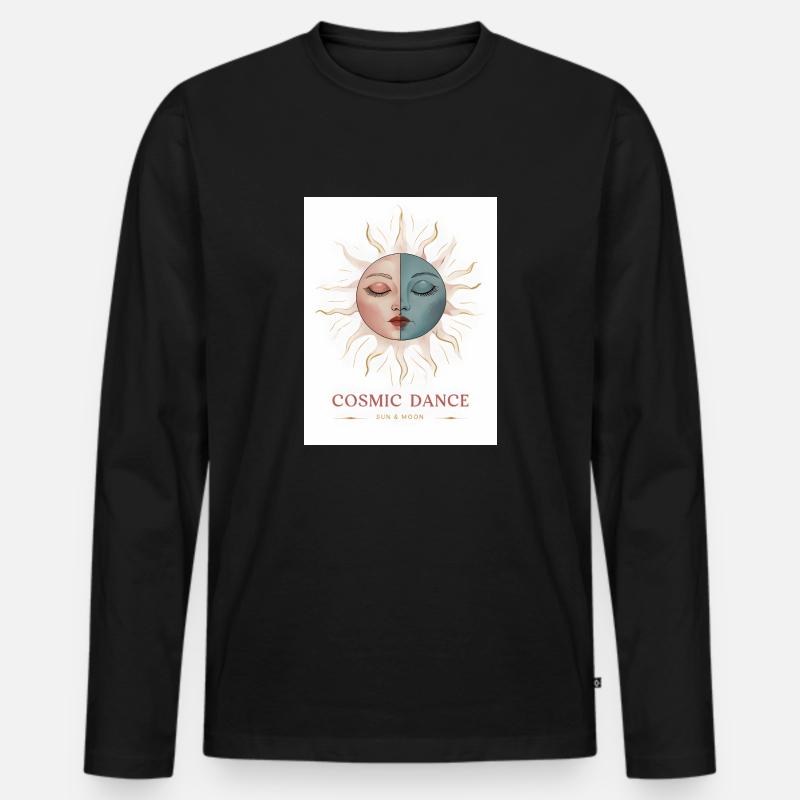 Danse Cosmique Don Spirituel - T-shirt manches longues Premium bio Homme - noir