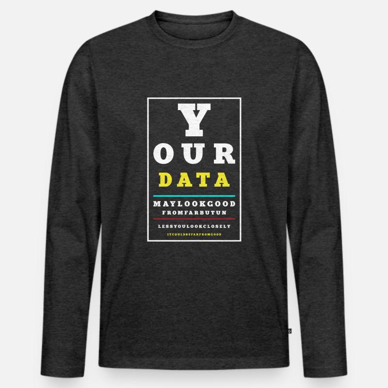 Data Analytics Data Engineering Funny Data Men's Premium Organic Long Sleeve Shirt