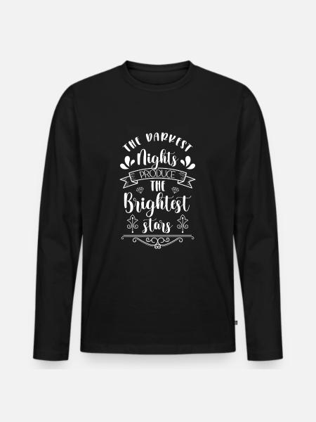 Star Starry Sky Astronomy Space - Men's Premium Organic Long Sleeve Shirt - black