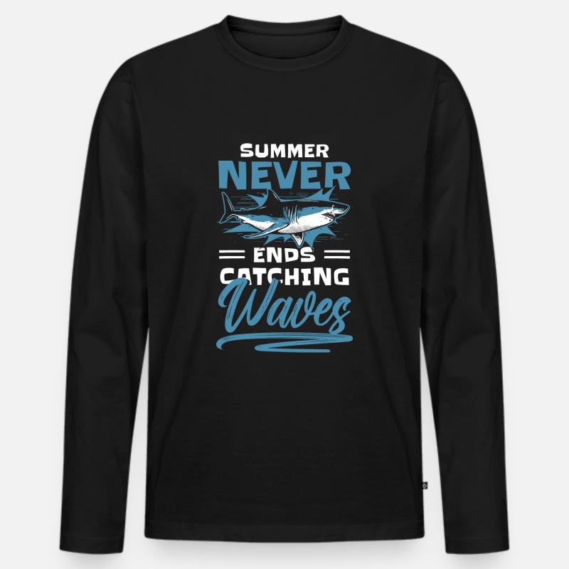 Comic Design Style Pow! - Männer Premium Bio Langarmshirt - Schwarz