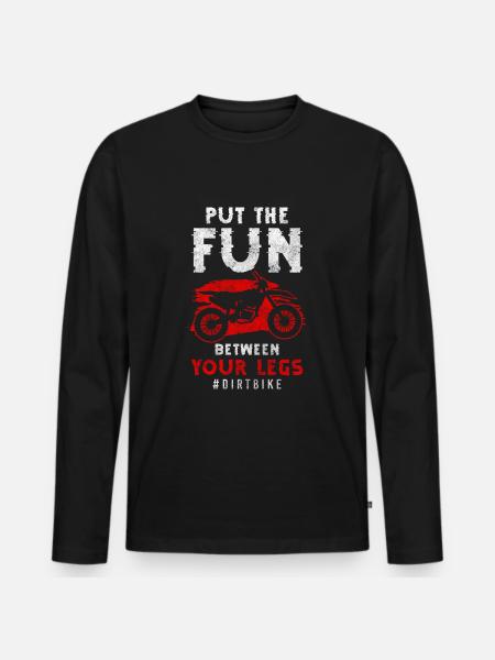 Bike off-road terrain - Men's Premium Organic Long Sleeve Shirt - black
