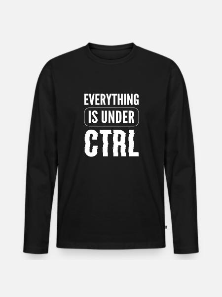 Under Ctrl Student Poison - Men's Premium Organic Long Sleeve Shirt - black
