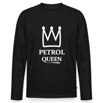 Drôle - La reine de l’essence - T-shirt manches longues Premium bio Homme - noir - Devant - Nico (187cm)
