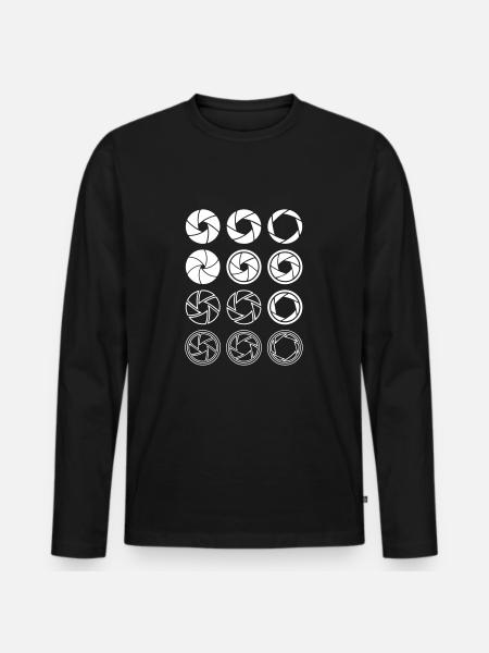 photography - Men's Premium Organic Long Sleeve Shirt - black