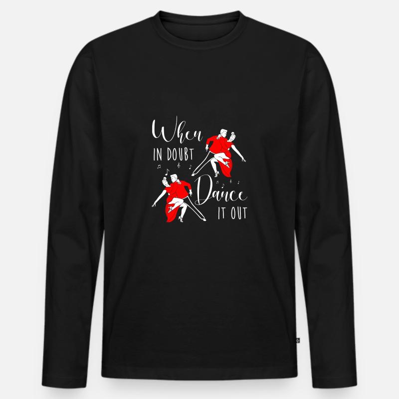 Salsa Dancer Dancer - Men's Premium Organic Long Sleeve Shirt - black