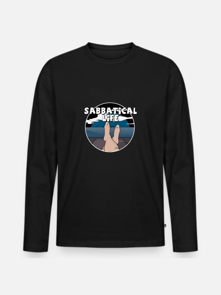 Sabbatical Life Job Change Employee - Men's Premium Organic Long Sleeve Shirt - black