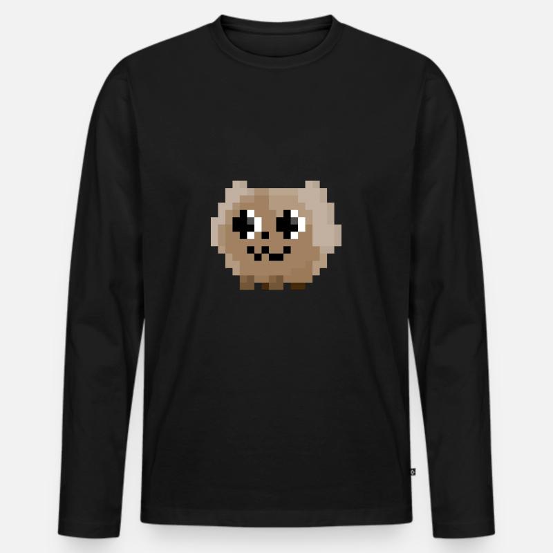 Liddle Hündchen - Männer Premium Bio Langarmshirt - Schwarz