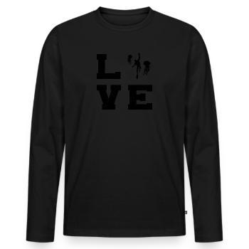 Free Dive Scuba Diver Diver Scuba Taucher - Männer Premium Bio Langarmshirt - Schwarz - Vorne - Nico (187cm)