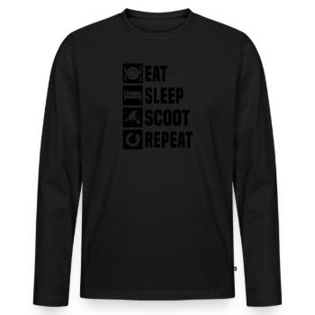 Scooter Scooter Stunt Pour Hommes Stunt Roller - T-shirt manches longues Premium bio Homme - noir - Devant - Nico (187cm)