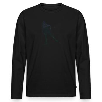 Ski de fond Classique Ski de fond Patinage de fond - T-shirt manches longues Premium bio Homme - noir - Devant - Nico (187cm)