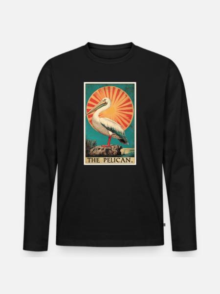 Pelicans Pelican - Men's Premium Organic Long Sleeve Shirt - black